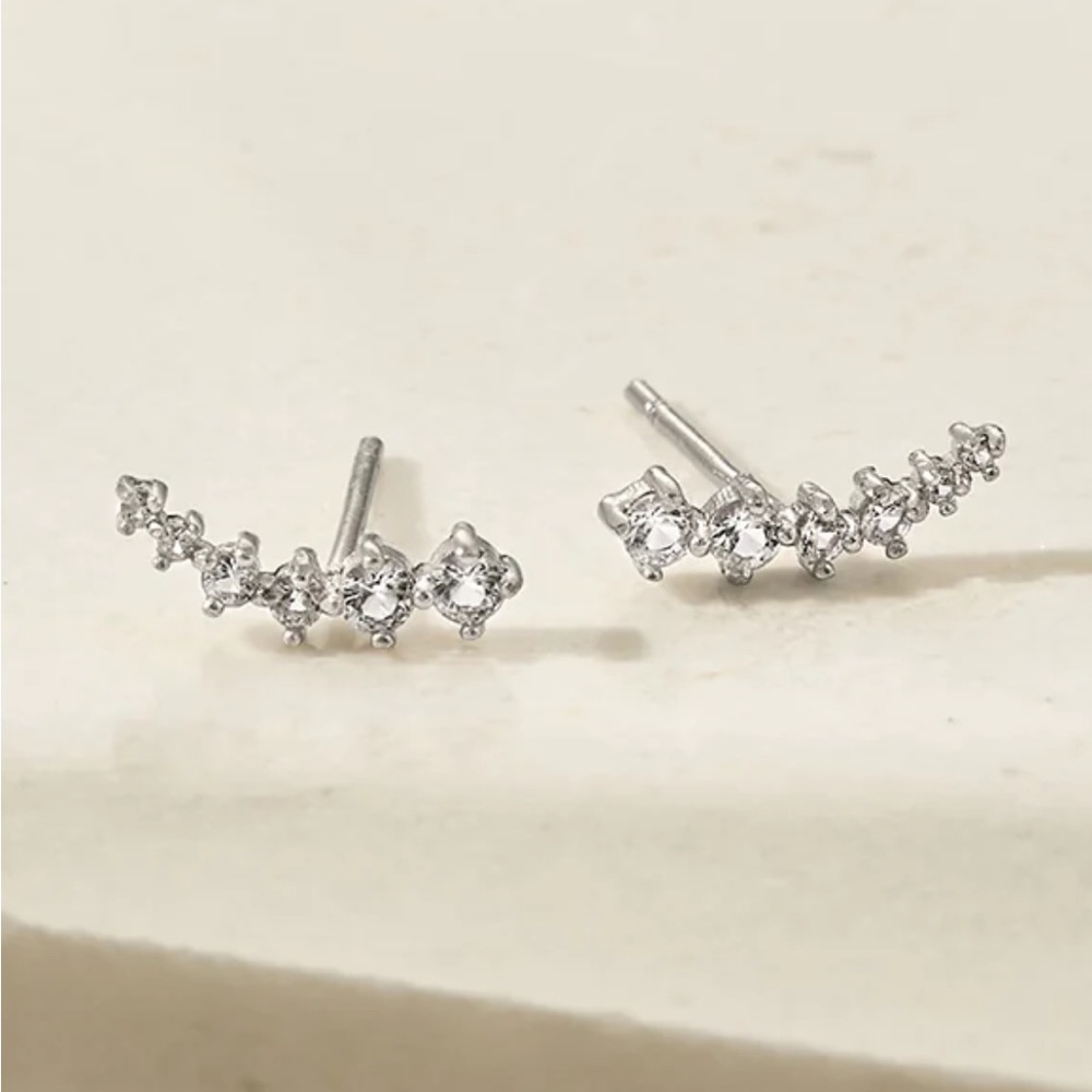 Olive and Piper Malin Studs (Demi-Fine) NWT Made from 925 Sterling Silver